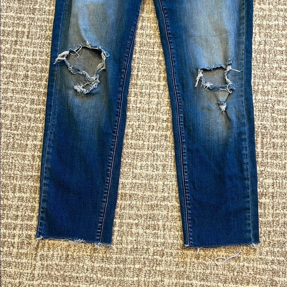 KanCan Skinny Jeans with Distressed Rips and Fading